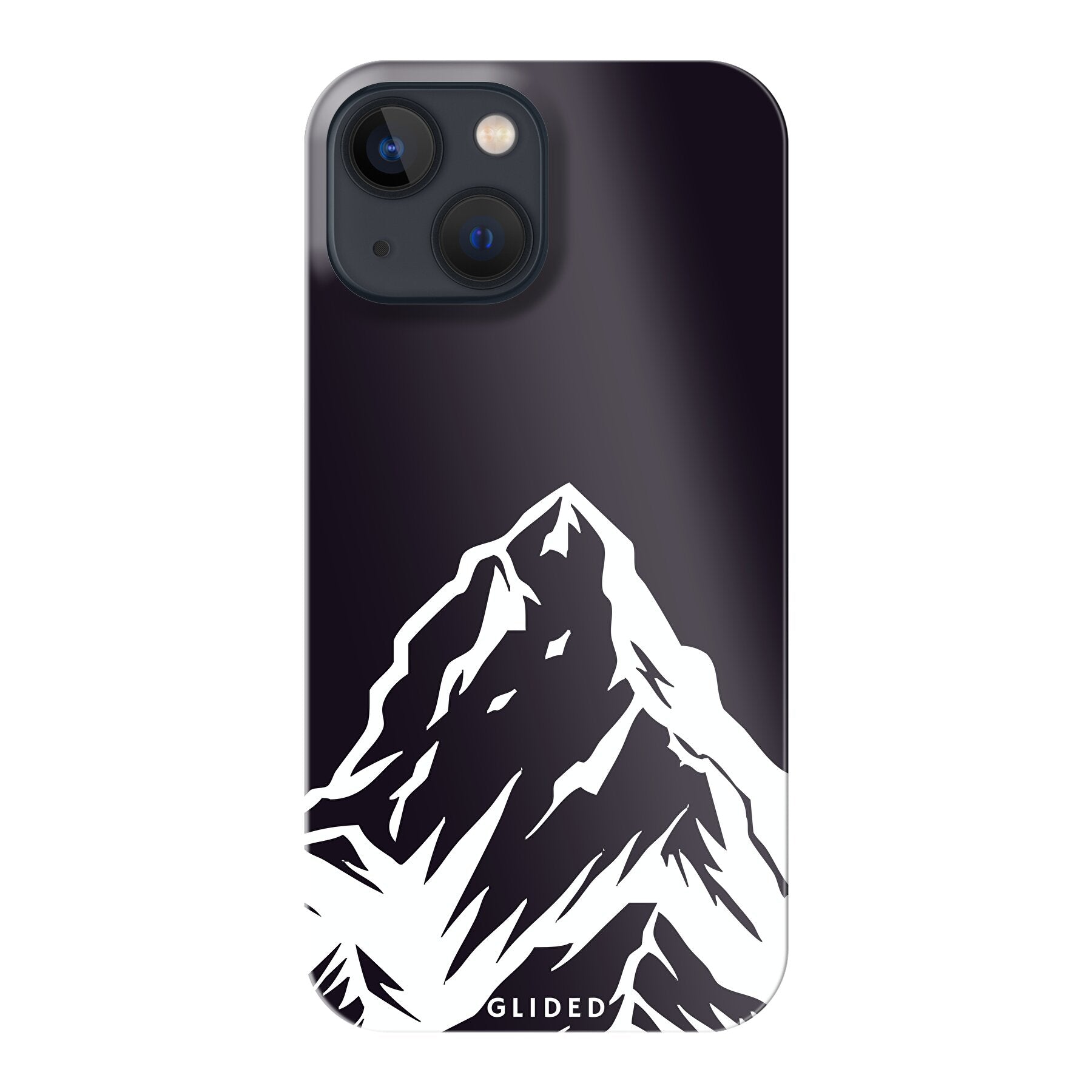 Alpine Adventure Handyhülle für iPhone 13 mini mit majestätischen Berggipfeln und Tälern, ideal für Naturfreunde.